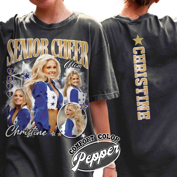 senior year cheer mom shirt vintage custom senior cheer mom womens t shirt with picture gwdpq