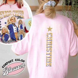 senior year cheer mom shirt vintage custom senior cheer mom womens t shirt with picture kdgom