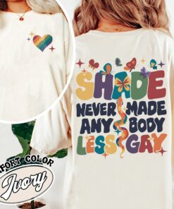 shade never made anybody less gay comfort color shirt vintage gay pride equality womens t shirt f0pvg