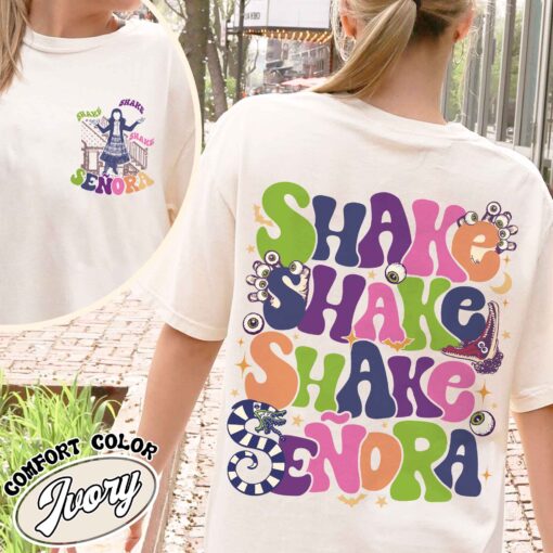 shake shake shake seora shirt vintage funny halloween womens t shirt retro movie party shirt