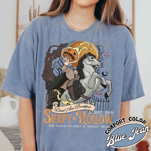 sleepy hollow shirt vintage sleepy hollow halloween t shirt headless horseman womens tee