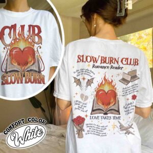 slow burn shirt vintage romance book club womens slow burn book t shirt 9ppkm