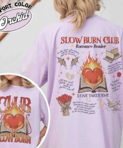 slow burn shirt vintage romance book club womens slow burn book t shirt jgkro