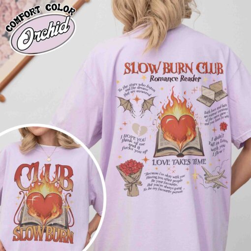 slow burn shirt vintage romance book club womens slow burn book t shirt jgkro