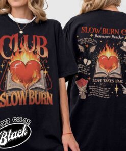 slow burn shirt vintage romance book club womens slow burn book t shirt lhvx8