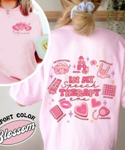 speech therapy valentine comfort color shirt vintage valentines day speech therapist womens t shirt lw8ej