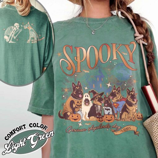 spooky dog mom shirt vintage halloween ghost dog womens t shirt trick or treat dog tee asdid