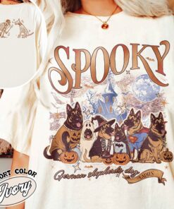 spooky dog mom shirt vintage halloween ghost dog womens t shirt trick or treat dog tee fuwv7