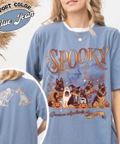 spooky dog mom shirt vintage halloween ghost dog womens t shirt trick or treat dog tee nktwb