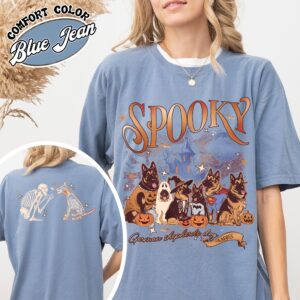 spooky dog mom shirt vintage halloween ghost dog womens t shirt trick or treat dog tee nktwb