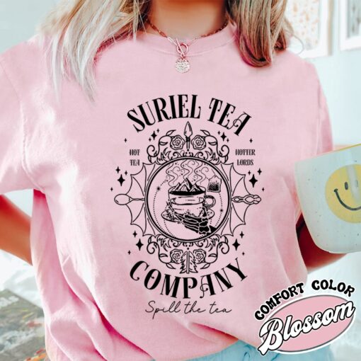 suriel tea co comfort colors shirt vintage bookish womens acotar gift t shirt frdlu