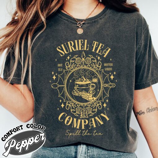 suriel tea co comfort colors shirt vintage bookish womens acotar gift t shirt lksrv