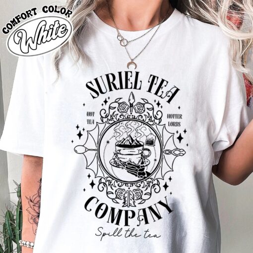suriel tea co comfort colors shirt vintage bookish womens acotar gift t shirt o2e6n