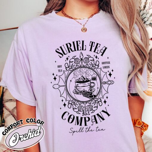 suriel tea co comfort colors shirt vintage bookish womens acotar gift t shirt qzdds