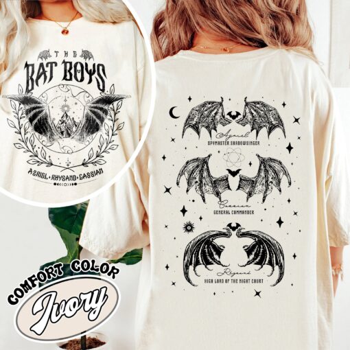 the bat boys comfort colors shirt vintage the night court acotar womens rhysand cassian azriel t shirt iuusk