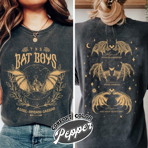the bat boys comfort colors shirt vintage the night court acotar womens rhysand cassian azriel t shirt w8zf2