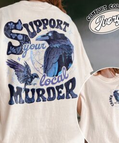 the crow comfort colors shirt vintage crows before bros womens halloween t shirt support your local murder tee 8vmt5