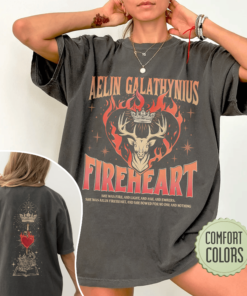 throne of glass fan comfort colors shirt vintage aelin galathynius womens fireheart t shirt gift for book lover udcig