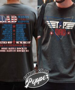 top dad comfort colors shirt vintage funny fathers day t shirt custom best dad ever shirt xqp5a