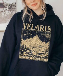 vintage bookish hoodie velaris city of starlight acotar sweatshirt featuring court of thorns and roses design for fans 6w2wl