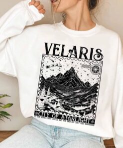 vintage bookish hoodie velaris city of starlight acotar sweatshirt featuring court of thorns and roses design for fans a8fyh