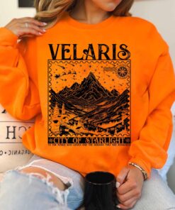 vintage bookish hoodie velaris city of starlight acotar sweatshirt featuring court of thorns and roses design for fans aex3k