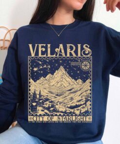 vintage bookish hoodie velaris city of starlight acotar sweatshirt featuring court of thorns and roses design for fans ecrkv