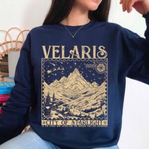 vintage bookish hoodie velaris city of starlight acotar sweatshirt featuring court of thorns and roses design for fans ecrkv