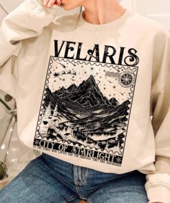 vintage bookish hoodie velaris city of starlight acotar sweatshirt featuring court of thorns and roses design for fans xhmxp