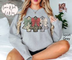 vintage camo christmas sweatshirt with camouflage trees trendy oversized design for holiday hunting and outdoor activities afguu