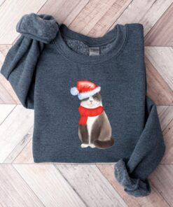 vintage cat sweatshirt for cat lovers funny christmas crewneck with unique cat design comfortable holiday apparel fsgxf scaled