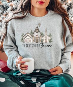 vintage christian sweatshirt with jesus quotes for christmas celebrations and religious faith statements cruby scaled