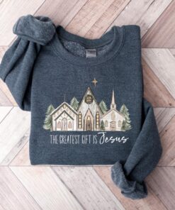 vintage christian sweatshirt with jesus quotes for christmas celebrations and religious faith statements hhrnt