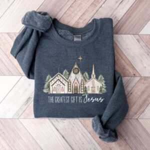 vintage christian sweatshirt with jesus quotes for christmas celebrations and religious faith statements hhrnt