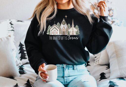 vintage christian sweatshirt with jesus quotes for christmas celebrations and religious faith statements rva2n scaled