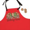 Vintage Christmas Baking Crew Apron for Family Activities and Holiday Fun Matching Design for Making Cookies and Treats