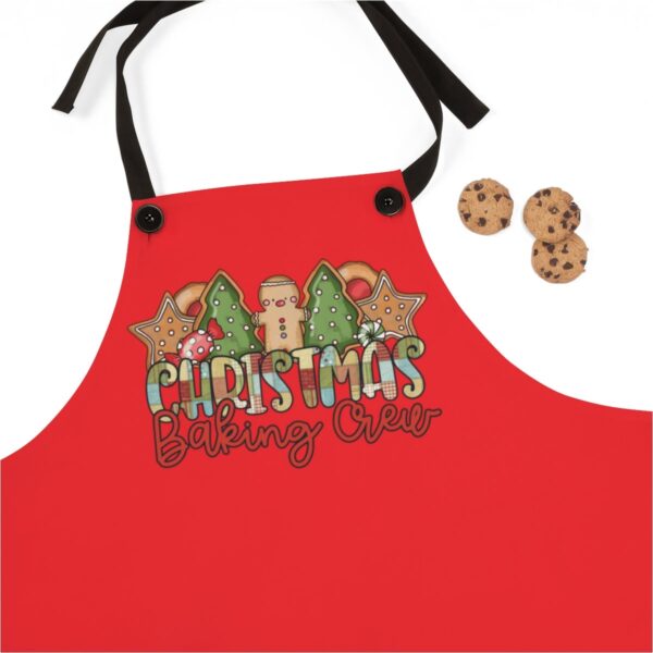 vintage christmas baking crew apron for family activities and holiday fun matching design for making cookies and treats lnnsc