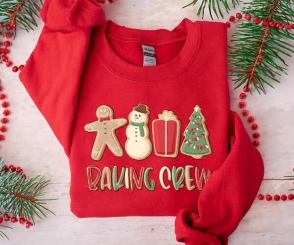 vintage christmas baking crew t shirt for cookie lovers funny christmas eve tee with unique design for holiday baking fun qjcyl scaled