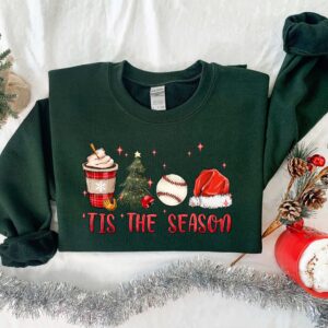 vintage christmas baseball shirt for baseball lovers featuring fun holiday design and comfortable fit fibf2 scaled