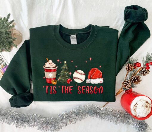 vintage christmas baseball shirt for baseball lovers featuring fun holiday design and comfortable fit fibf2 scaled