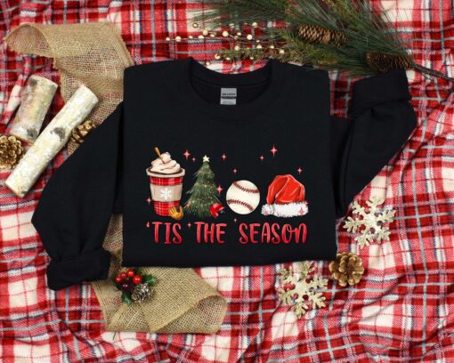 vintage christmas baseball shirt for baseball lovers featuring fun holiday design and comfortable fit wdgdb scaled