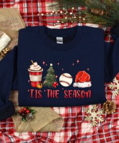 vintage christmas baseball shirt for baseball lovers featuring fun holiday design and comfortable fit wstrr scaled