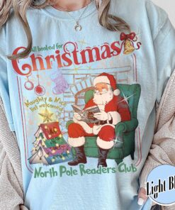 vintage christmas book club sweatshirt featuring north pole theme for book lovers and holiday enthusiasts stozq