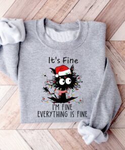 vintage christmas cat shirt funny black cat sweatshirt for cat lovers meowy christmas design with it is fine slogan njnx9 scaled