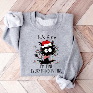 vintage christmas cat shirt funny black cat sweatshirt for cat lovers meowy christmas design with it is fine slogan njnx9 scaled