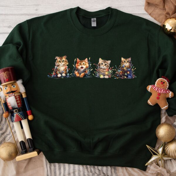 vintage christmas cat sweatshirt for cat lovers featuring meowy christmas design comfortable crewneck style 6gnaw scaled