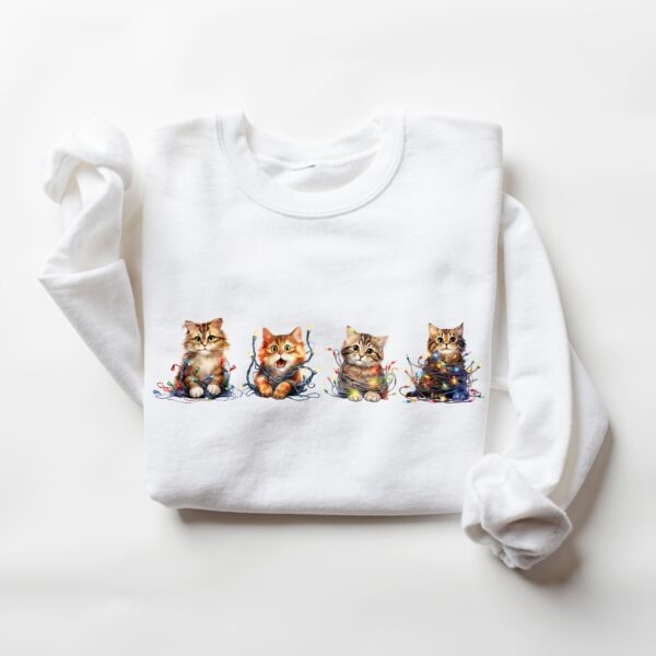 vintage christmas cat sweatshirt for cat lovers featuring meowy christmas design comfortable crewneck style deors scaled