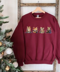 vintage christmas cat sweatshirt for cat lovers featuring meowy christmas design comfortable crewneck style hakvr scaled