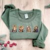 vintage christmas cat sweatshirt for cat lovers featuring meowy christmas design comfortable crewneck style qax05