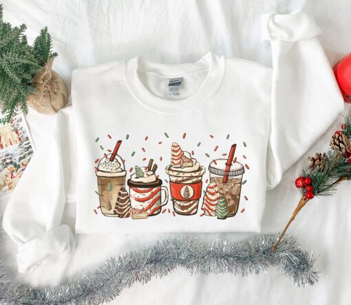 vintage christmas coffee t shirt with gingerbread and christmas tree design for coffee lovers and holiday outfits 4vf2d scaled